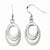 Sterling Silver Polished Shepherd Hook Dangle Earrings