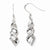 Sterling Silver Polished Shepherd Hook Dangle Earrings