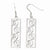 Sterling Silver Polished Shepherd Hook Dangle Earrings