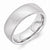 Vitalium Stone Finish 8mm Domed Wedding Band
