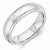 Vitalium Polished Grooved Edge 6mm Wedding Band