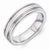 Vitalium Cross Satin Finish Center Rounded Edge 6mm Wedding Band