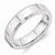 Vitalium Polished 6mm Beveled Edge Wedding Band