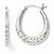 Sterling Silver Polished Hinged Hoop Earrings