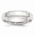 10k White Gold 5mm Bevel Edge Comfort Fit Wedding Band