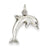 14k White Gold Dolphin Charm hide-image