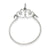 Heart Charm in 14k White Gold