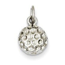 14k White Gold Golf Ball Charm hide-image