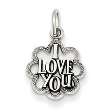 14k White Gold I Love You Charm hide-image