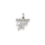 Mommy's Little Girl Charm in 14k White Gold