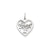 Sweet 15 Charm in 14k White Gold