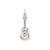 Guitar Charm in 14k White Gold