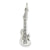 14k White Gold Guitar Charm hide-image