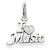 14k White Gold I Heart Music Charm hide-image