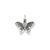 Butterfly Charm in 14k White Gold