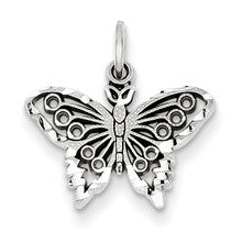 14k White Gold Butterfly Charm hide-image