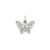 Butterfly Charm in 14k White Gold