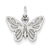 14k White Gold Butterfly Charm hide-image