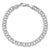 14K White Gold Double Link Charm Bracelet