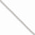 14K White Gold Solid Double Link Charm