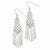 14k White Gold Beaded Earrings