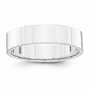 14k White Gold 5mm Flat Wedding Band