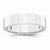 14k White Gold 5mm Flat Wedding Band