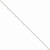 14K White Gold Flat Curb Chain Bracelet