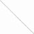 14K White Gold Flat Figaro Chain