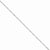 14K White Gold Flat Figaro Chain