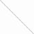 14K White Gold Flat Figaro Chain