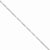 14K White Gold Flat Figaro Chain