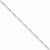 14K White Gold Flat Figaro Chain
