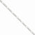 14K White Gold Flat Figaro Chain