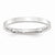 10k White Gold 2.5mm Standard Flat Comfort Fit Wedding Band