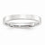 10k White Gold 3mm Standard Flat Comfort Fit Wedding Band