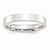 10k White Gold 4mm Standard Flat Comfort Fit Wedding Band