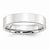 10k White Gold 5mm Standard Flat Comfort Fit Wedding Band