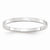 10k White Gold 2mm Lightweight Flat Wedding Band