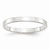 10k White Gold 2.5mm Lightweight Flat Wedding Band