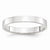 10k White Gold 3mm Lightweight Flat Wedding Band