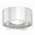 10k White Gold 10mm Lightweight Flat Wedding Band