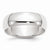 10k White Gold 7mm Half Round Wedding Band