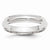 10k White Gold 4mm Half Round with Edge Wedding Band