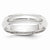 10k White Gold 5mm Half Round with Edge Wedding Band