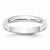 10k White Gold 3mm Lightweight Half Round Wedding Band