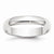 10k White Gold 4mm Lightweight Half Round Wedding Band