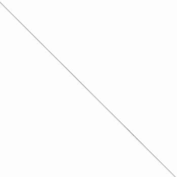 14K White Gold Box Chain