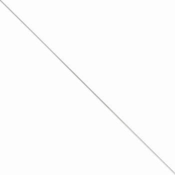 14K White Gold Box Chain