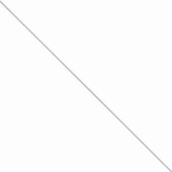 14K White Gold Box Chain